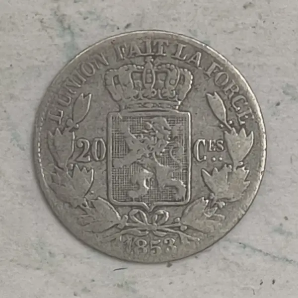Rückseite : 20 Ces. Leopold I.