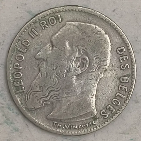 Obverse : 50 CENTS 1909 Leopold II