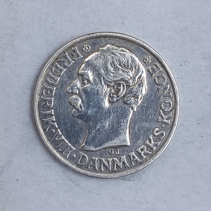 Obverse : Denmark 25 öre Frederick VIII 1907 ♥ VBP
