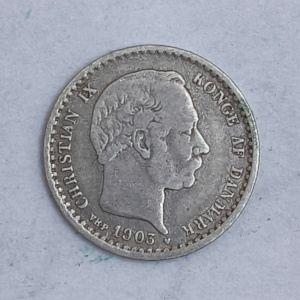 Obverse : Denmark 10 øre - Christian IX 1903 VBP