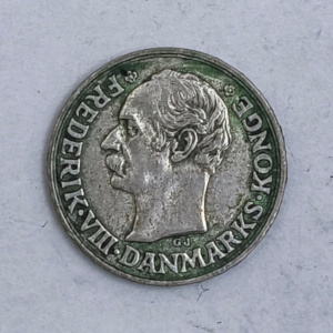 Obverse : Denmark 10 öre Frederick VIII 1907 ♥ VBP