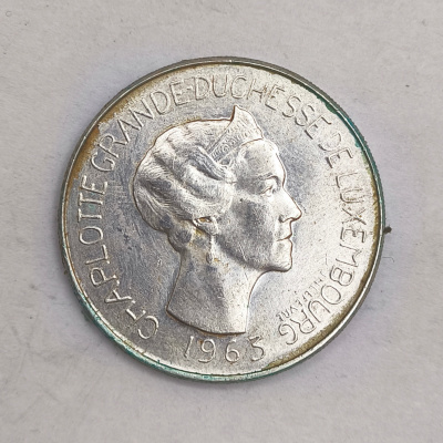 Obverse : Luxembourg 100 francs 1963