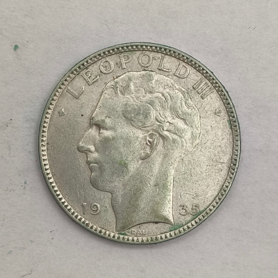Obverse : Belgium 20 francs 1935