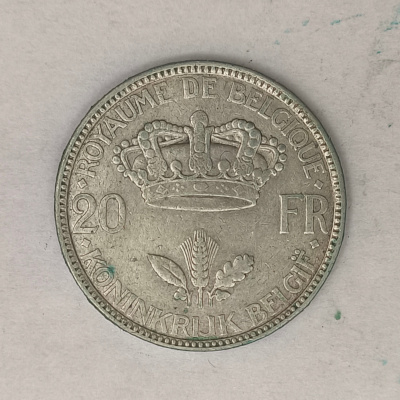 Rückseite : Belgien 20 Franc 1935