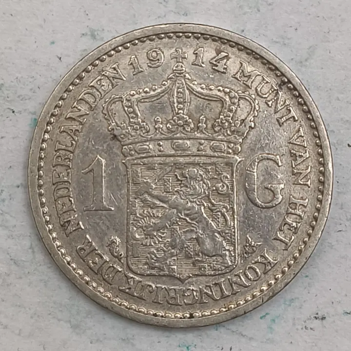 Rückseite : Niederlande 1 Gulden 1914