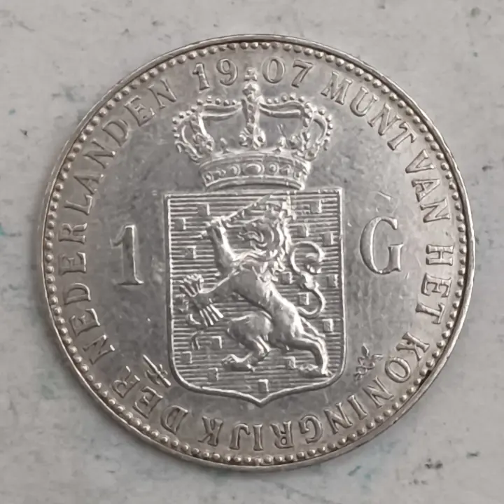 Rückseite : Niederlande 1 Gulden 1907