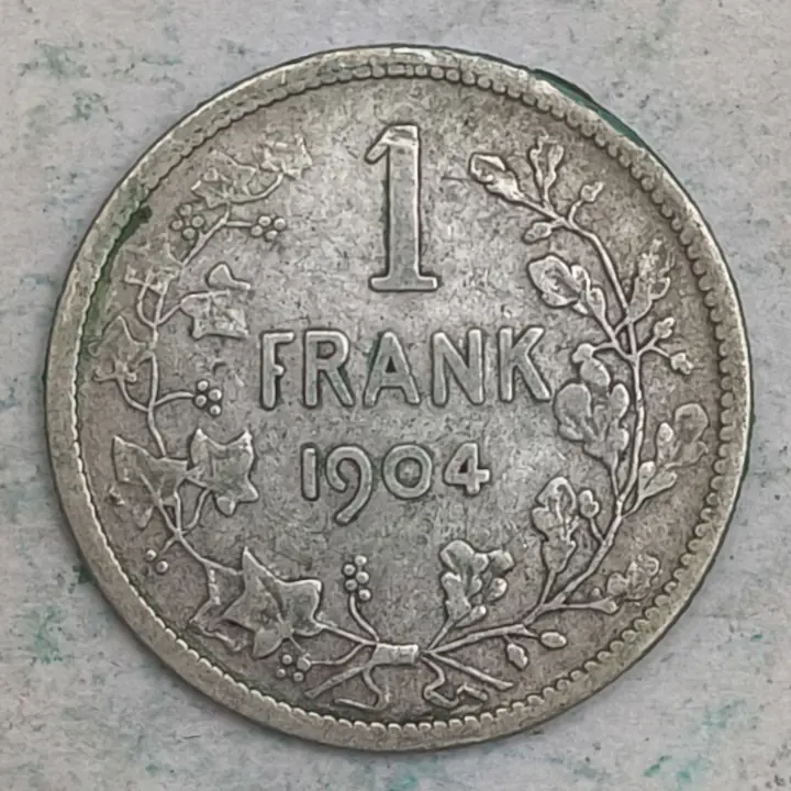 Rückseite : Belgien 1 frank 1904 - LEOPOLD II VON BELGIEN