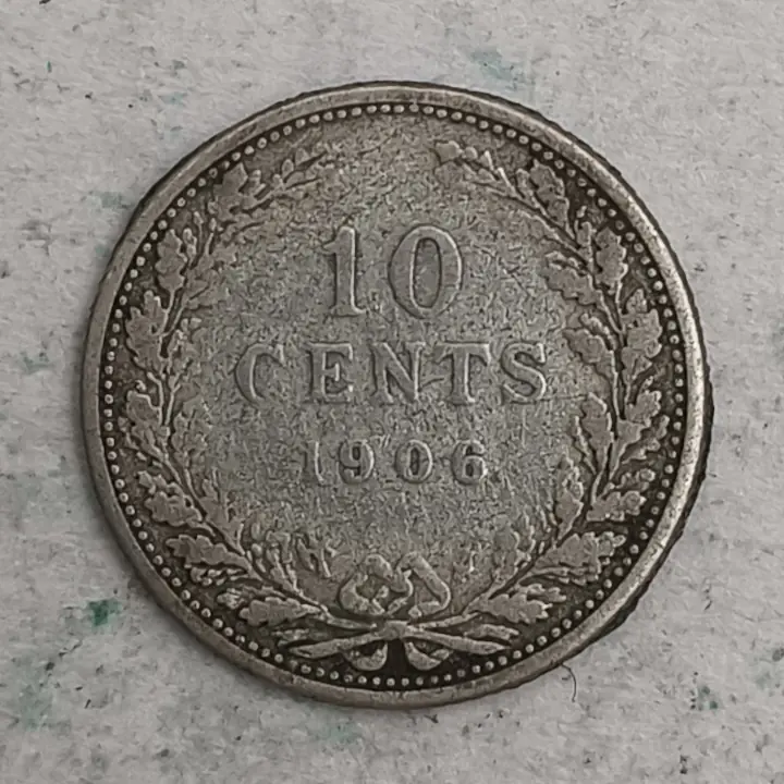 Rückseite : Niederlande 10 Cent - Wilhelmina 1906