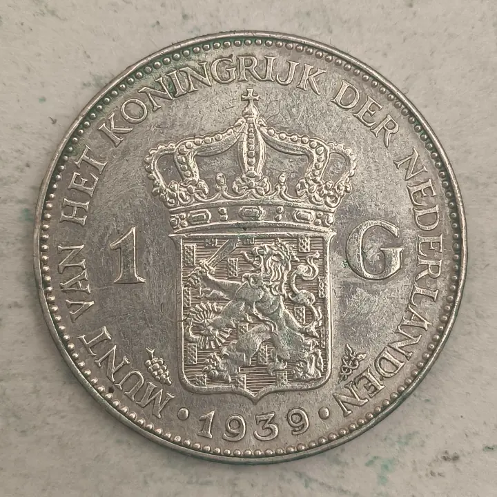 Rückseite : Niederlande 1 Gulden - Königin Wilhelmina - 1939