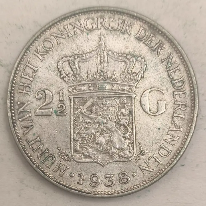 Rückseite : Niederlande 2½ Gulden - Königin Wilhelmina - 1938
