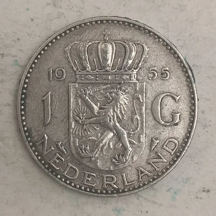 Rückseite : Niederlande 1 Gulden - Juliana - 1955