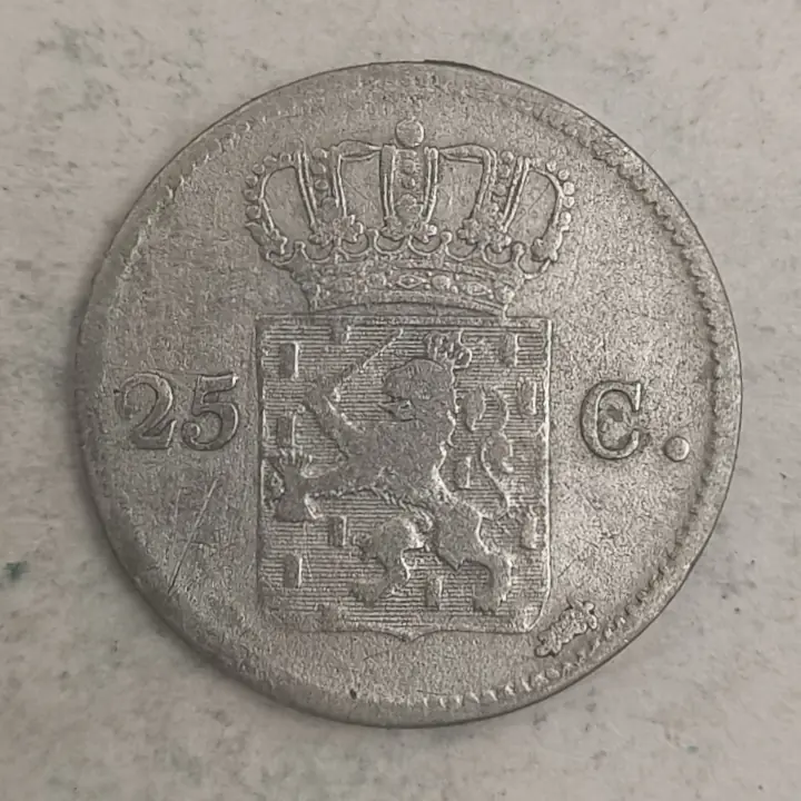 Rückseite : Niederlande 25 Cents - Willem I - 1826