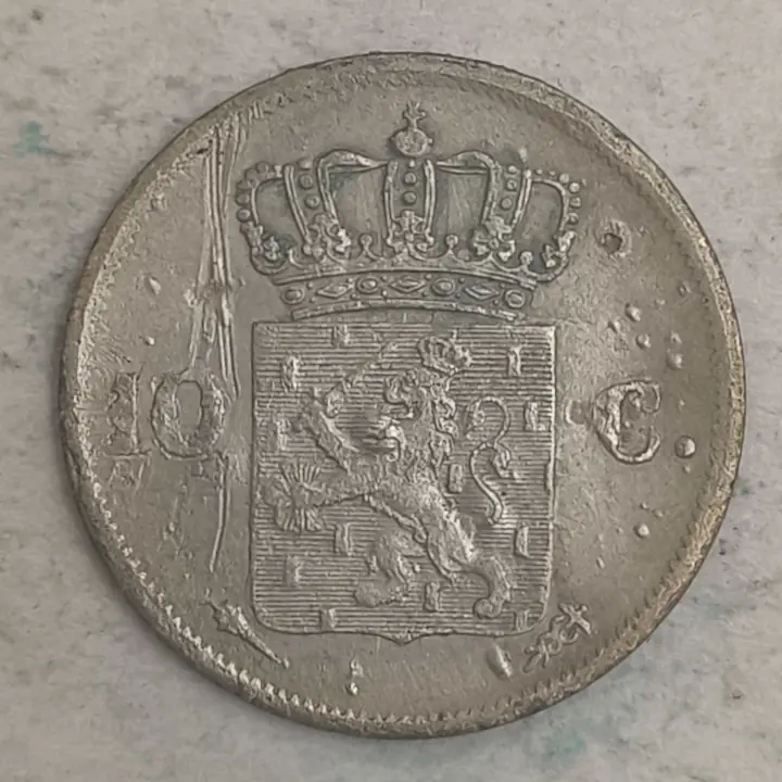 Rückseite : Niederlande 10 Cent - Willem I - 1827
