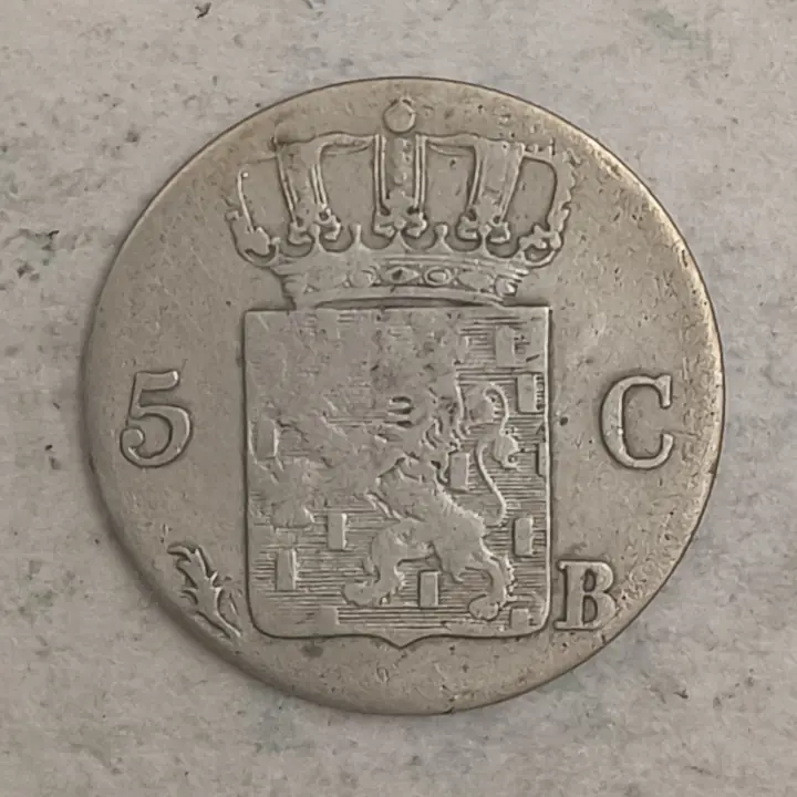 Rückseite : Niederlande 5 Cent - Willem I - 1825 B