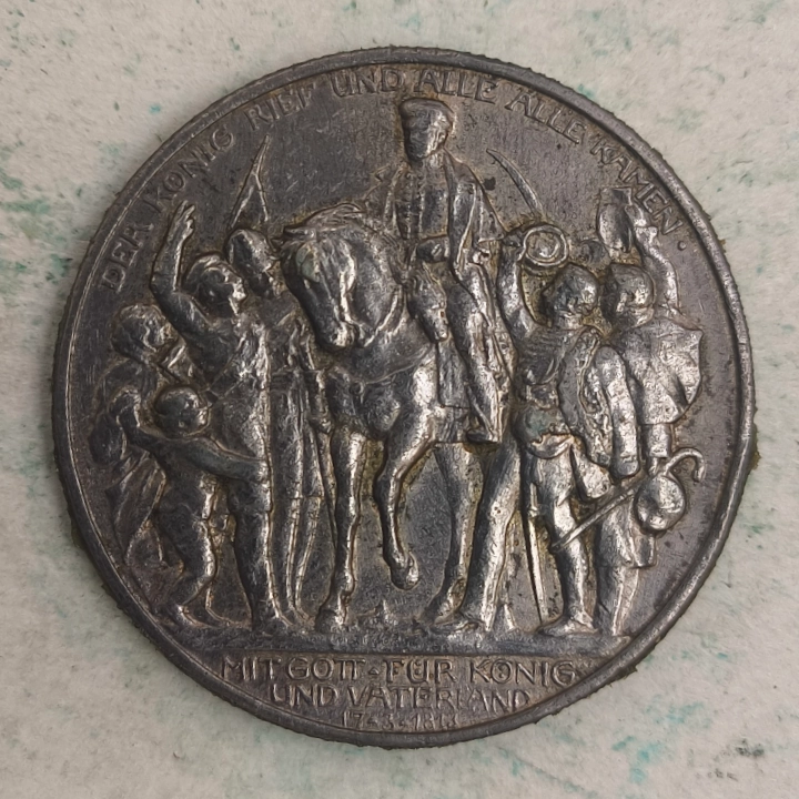 Rückseite : Deutschland 3 Mark - Wilhelm II 1913