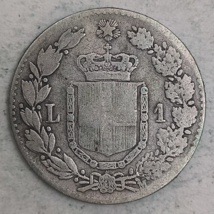 Rückseite : Italien - 1 lira 1887 - M