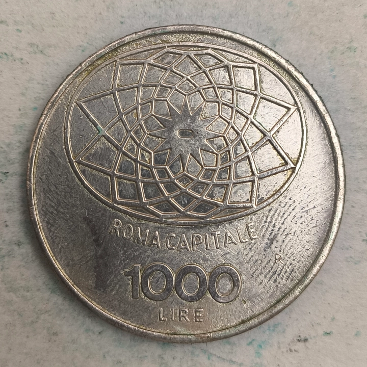 Rückseite : 1000 Lire Roma CAPITALE de L'italie 1970 R