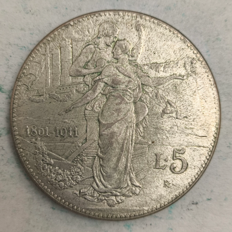 Rückseite : Italien - 5 Lire 1911 R - Vittorio Emanuele III