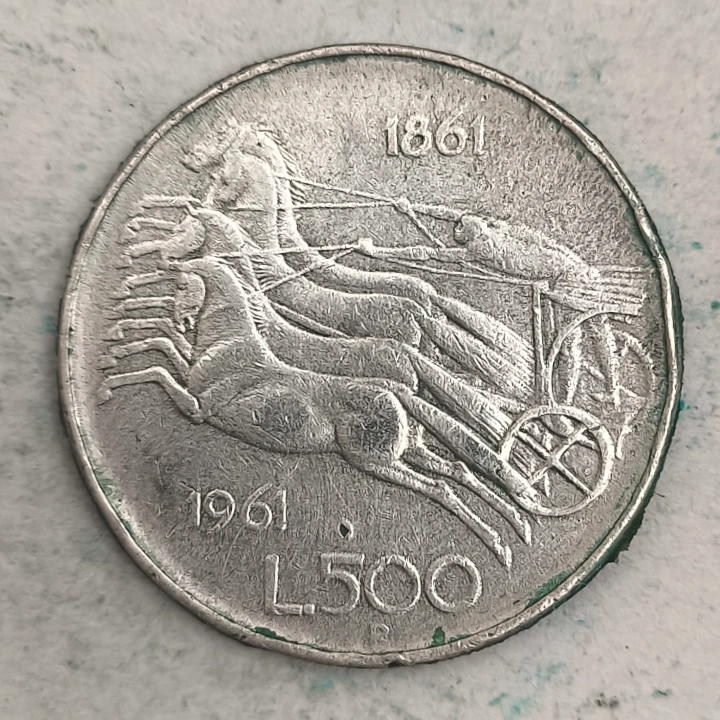Rückseite : Italien 500 Lire - 1961 R