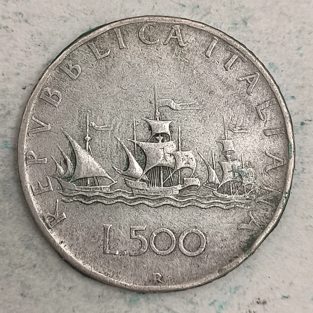 Rückseite : Italien 500 Lire - 1958 R