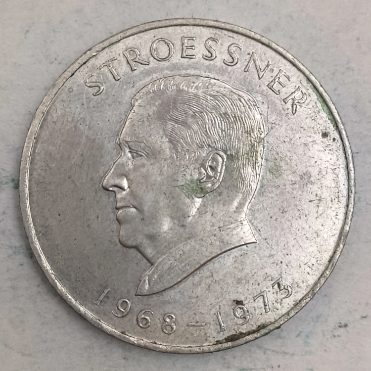 Rückseite : Paraguay 300 Guaranies - Alfredo Stroessner 1968