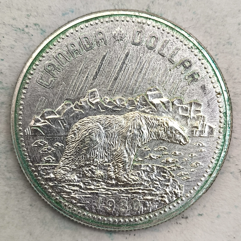 Rückseite : Kanada 1 Dollar - Elizabeth II 1980