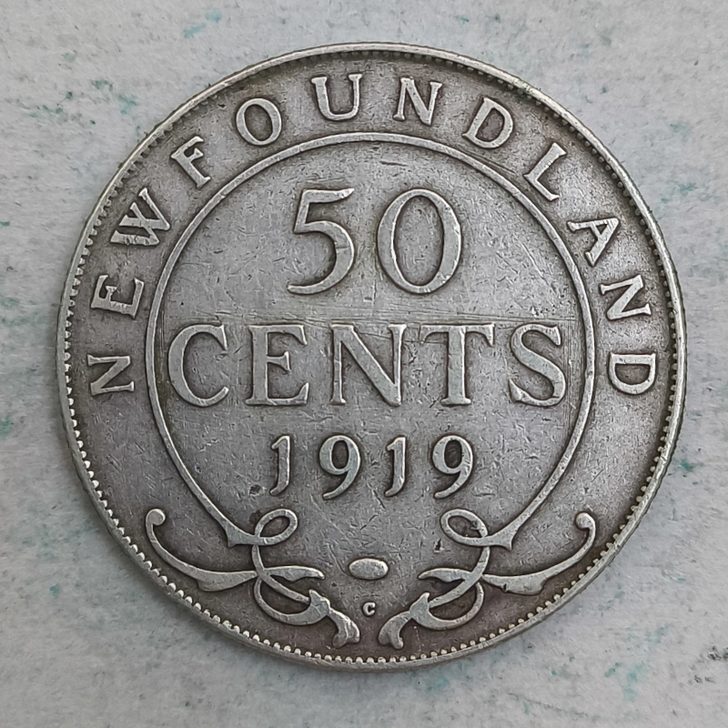 Rückseite : Kanada 50 Cent - Neufundland 1919 C