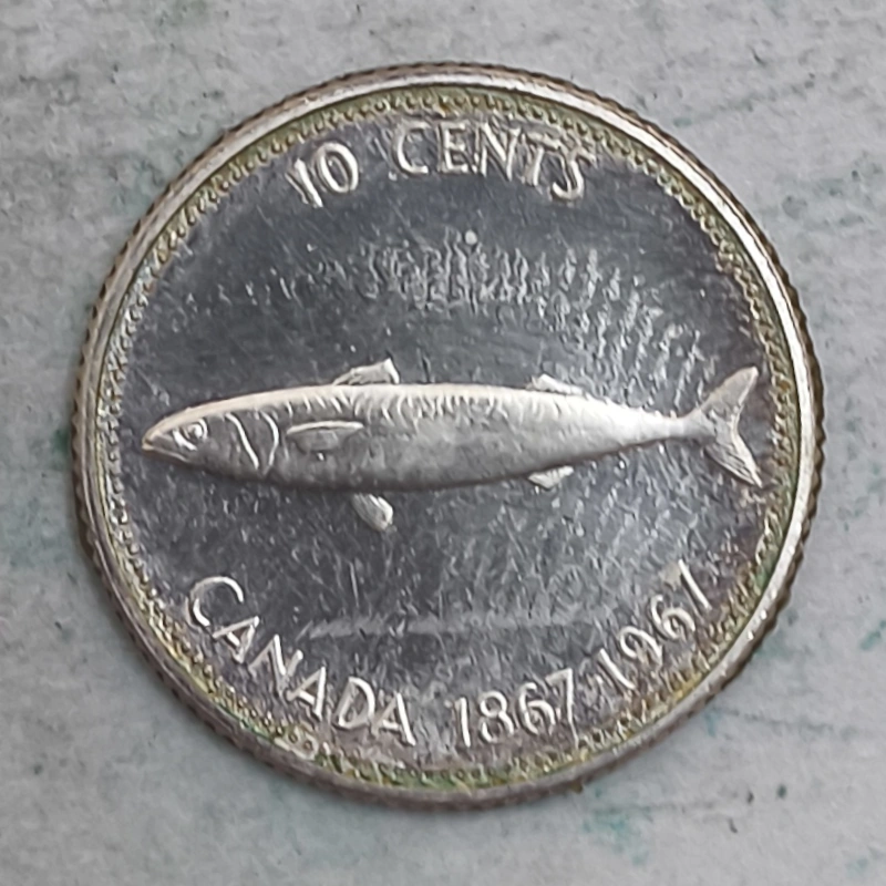 Rückseite : Kanada 10 Cent - Elisabeth II 1967
