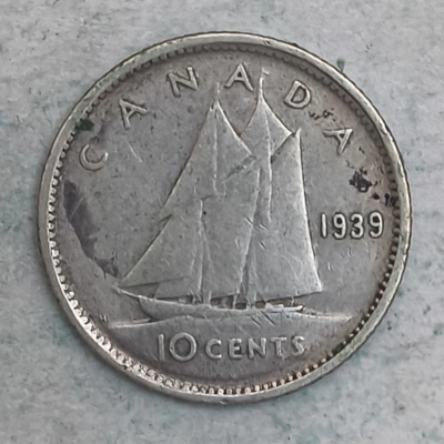 Rückseite : Kanada 10 Cent - George VI 1939