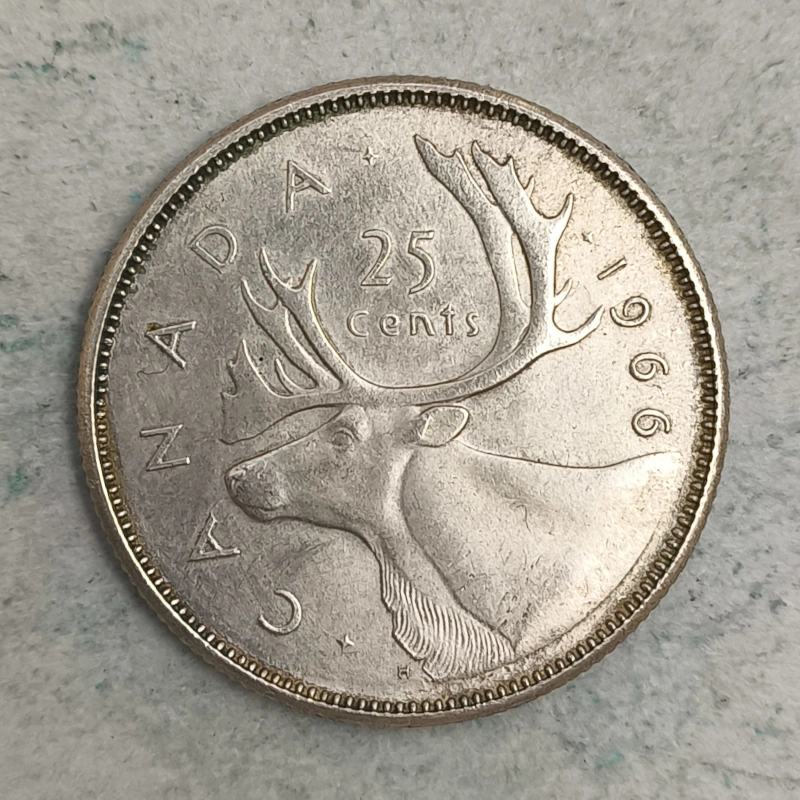 Rückseite : Kanada 25 Cent - Elizabeth II 1966