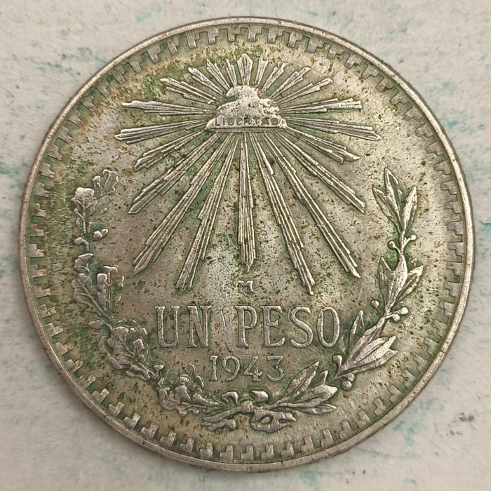 Rückseite : Mexiko 1 peso 1943 M