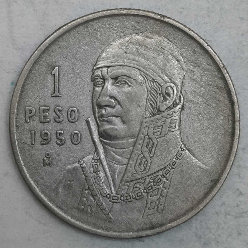 Rückseite : Mexico 1 peso 1950 Mo