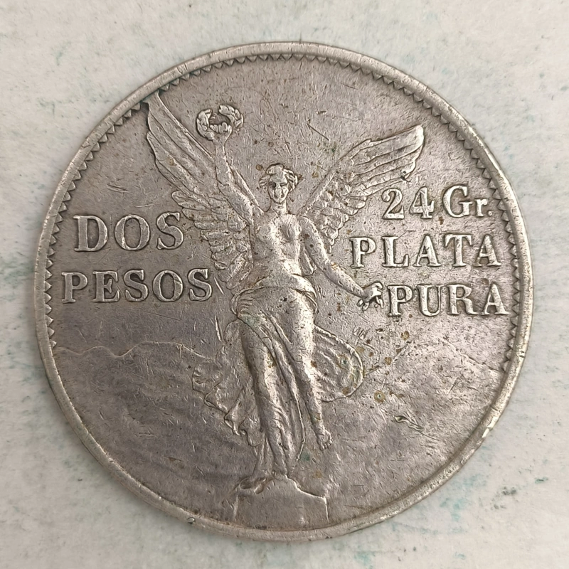 Rückseite : Mexico 2 Pesos 1921 Mo - Hundertjähriges Jubiläum der Unabhängigkeit