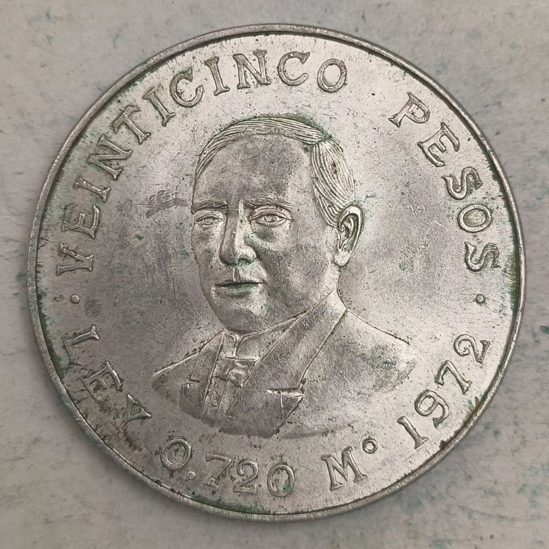 Rückseite : Mexico 25 Pesos 1972 Mo - Benito Juarez