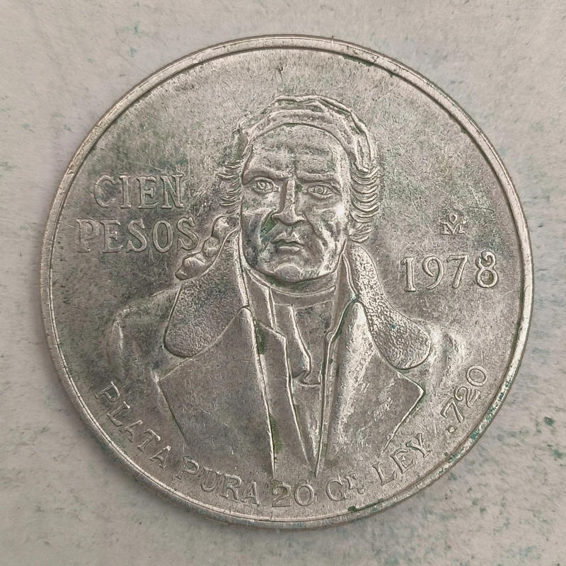 Rückseite : Mexico 100 Pesos 1978 Mo