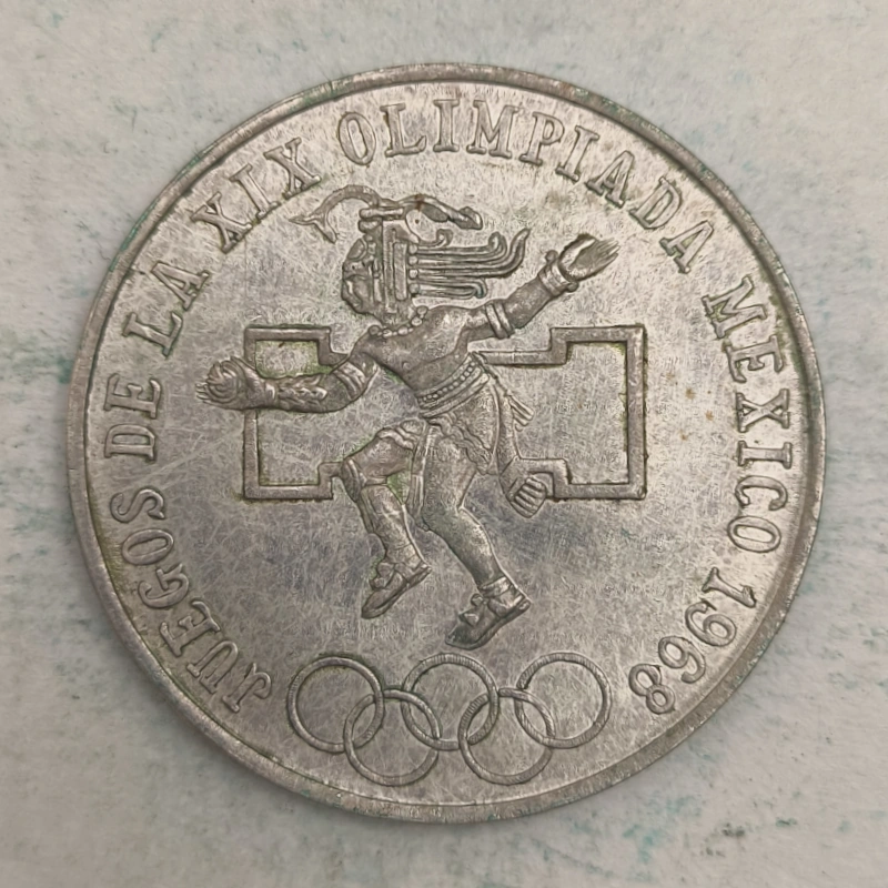 Rückseite : Mexico 25 Pesos 1968 Mo - Olympische Spiele