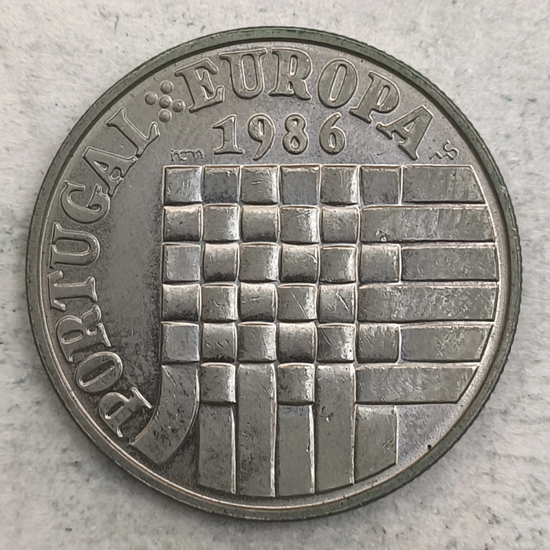 Rückseite : Portugal 25 Escudos - Beitritt zur EG