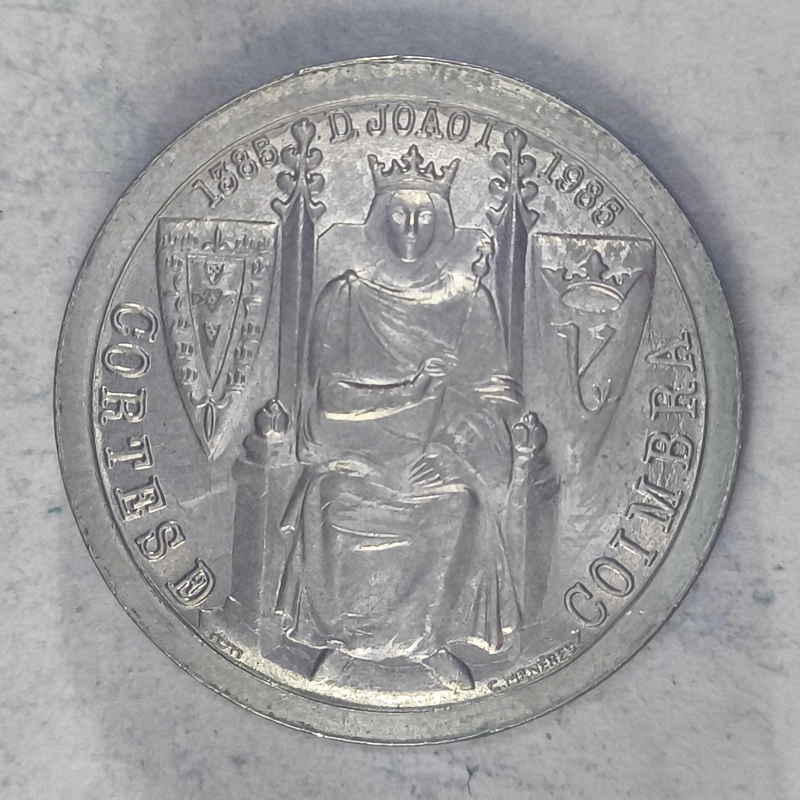 Rückseite : Portugal 25 Escudos – Cortes de Coimbra