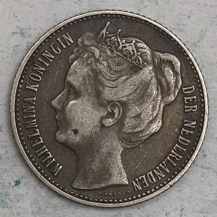 Obverse : Netherlands 1⁄2 gulden 1907