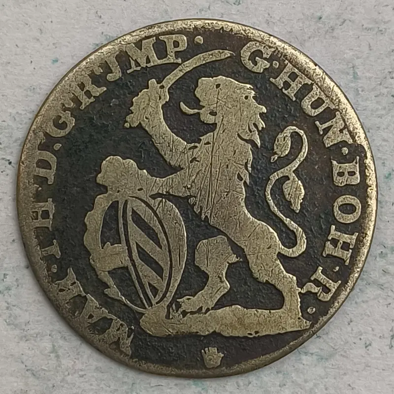 Obverse : Austrian Netherlands escalin 1750 - Marie Thérèse - Hand