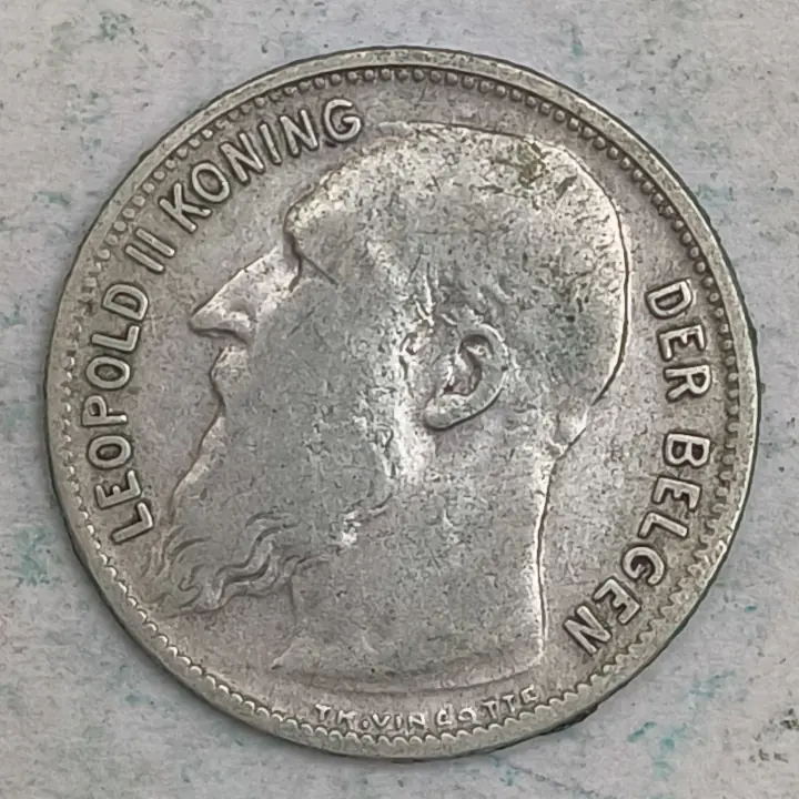 Obverse : Belgie 1 Frank 1904 - LÉOPOLD II DER BELGEN