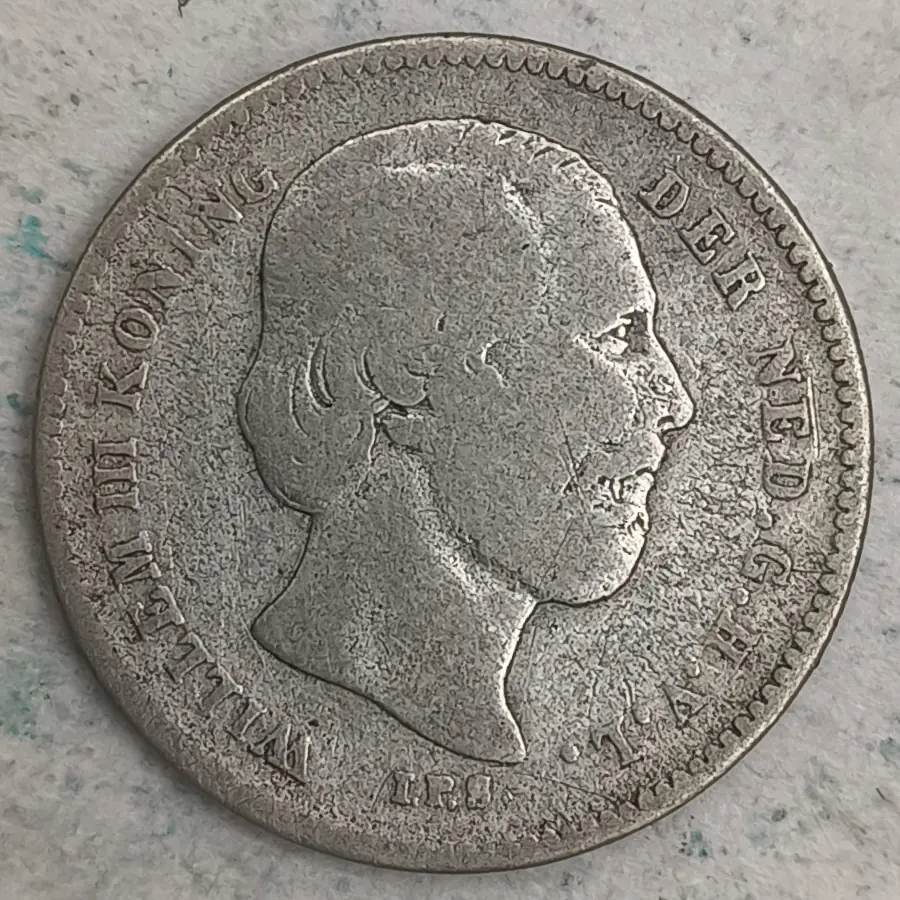 Obverse : Netherlands, 25 hundred - Willem III 1849