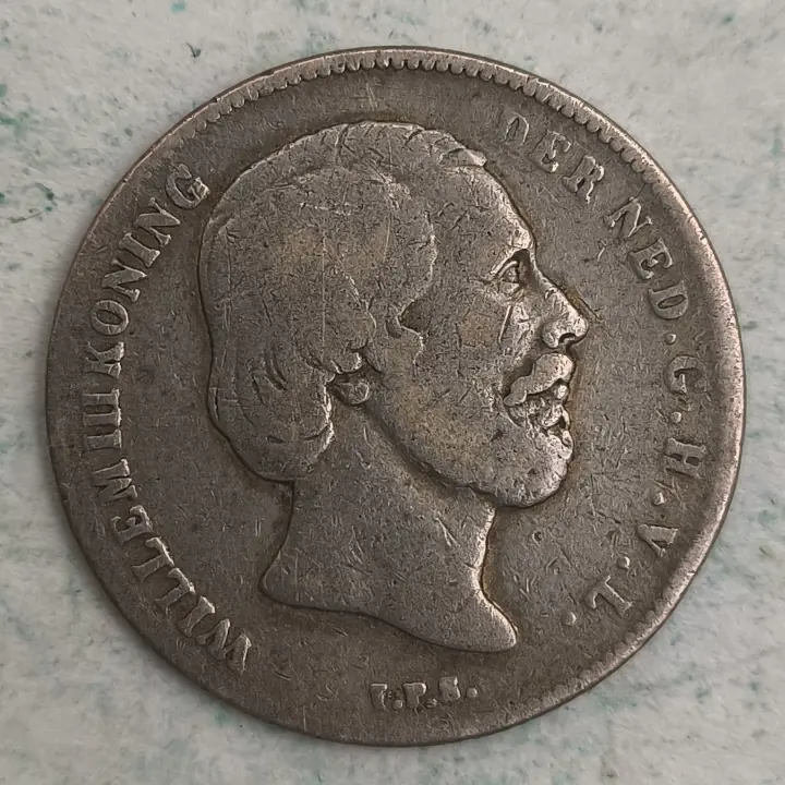 Obverse : Netherlands 1⁄2 gulden - 1863 Willem III Koning