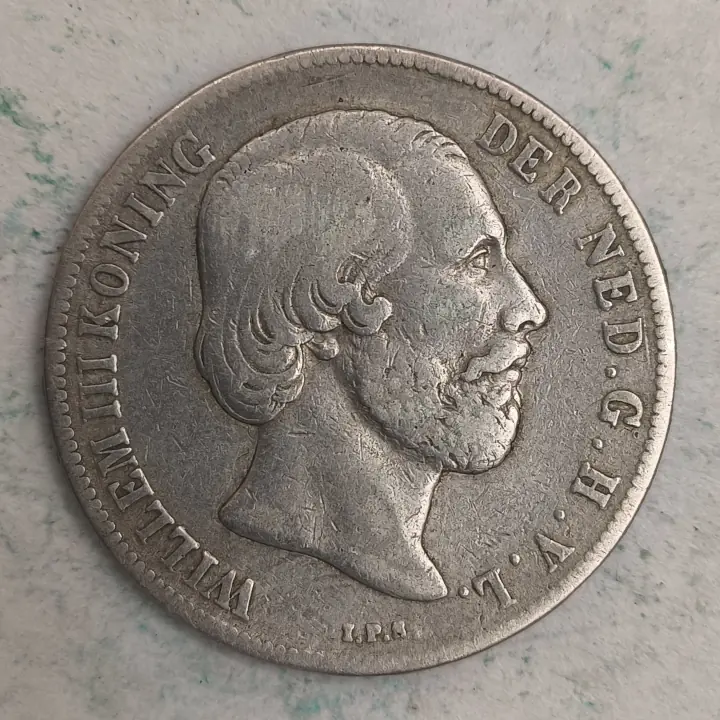 Obverse : 1 Gulden, Guillaume III, 1865