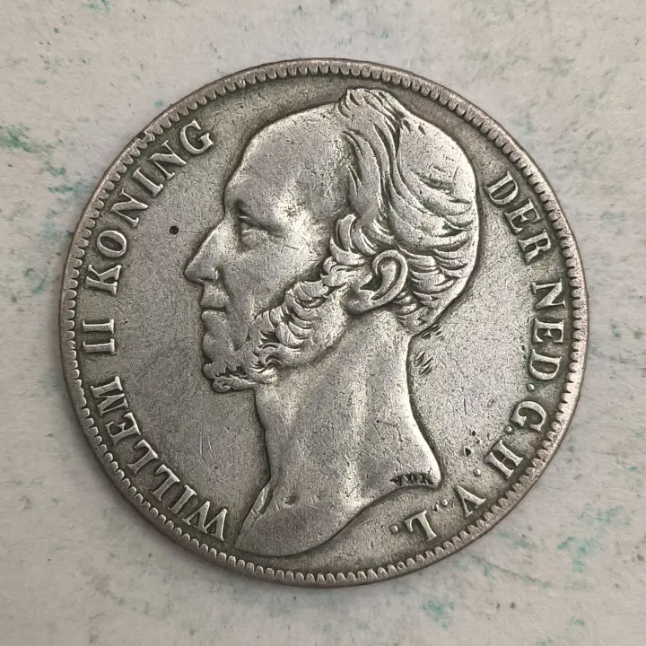 Obverse : Netherlands, 1 gulden, Willem II 1848