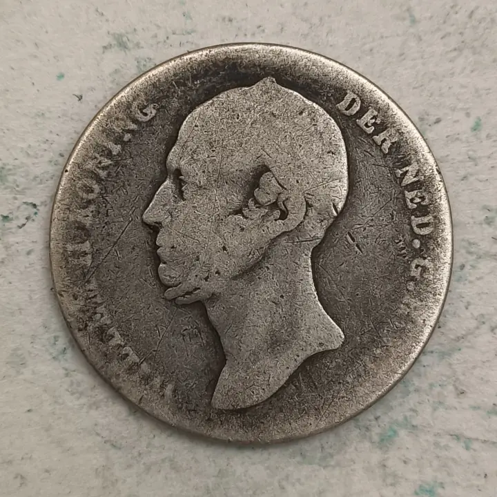 Obverse : Netherlands, 1⁄2 gulden, Willian II 1847