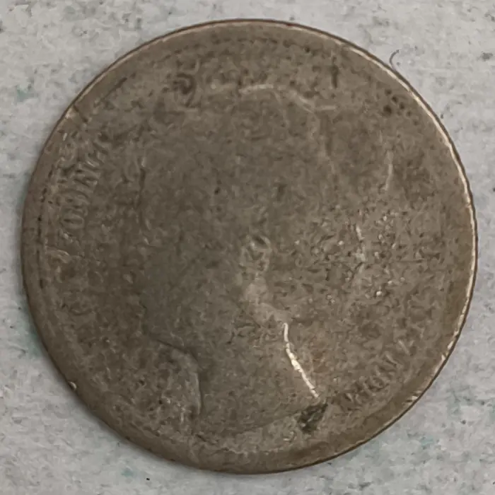 Obverse : Netherlands 10 Cents - Wilhelmina 1901