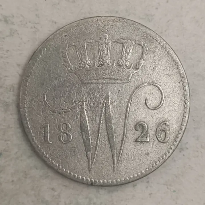 Obverse : Netherlands 25 Cents Willem I - 1826