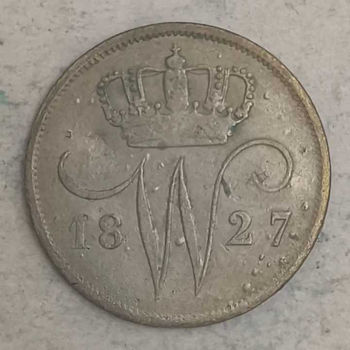 Obverse : Netherlands 10 Cents Willem I - 1827