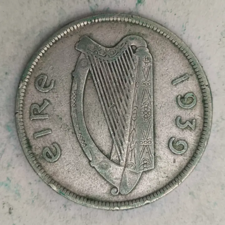 Obverse : Ireland 1⁄2 Crown 1939